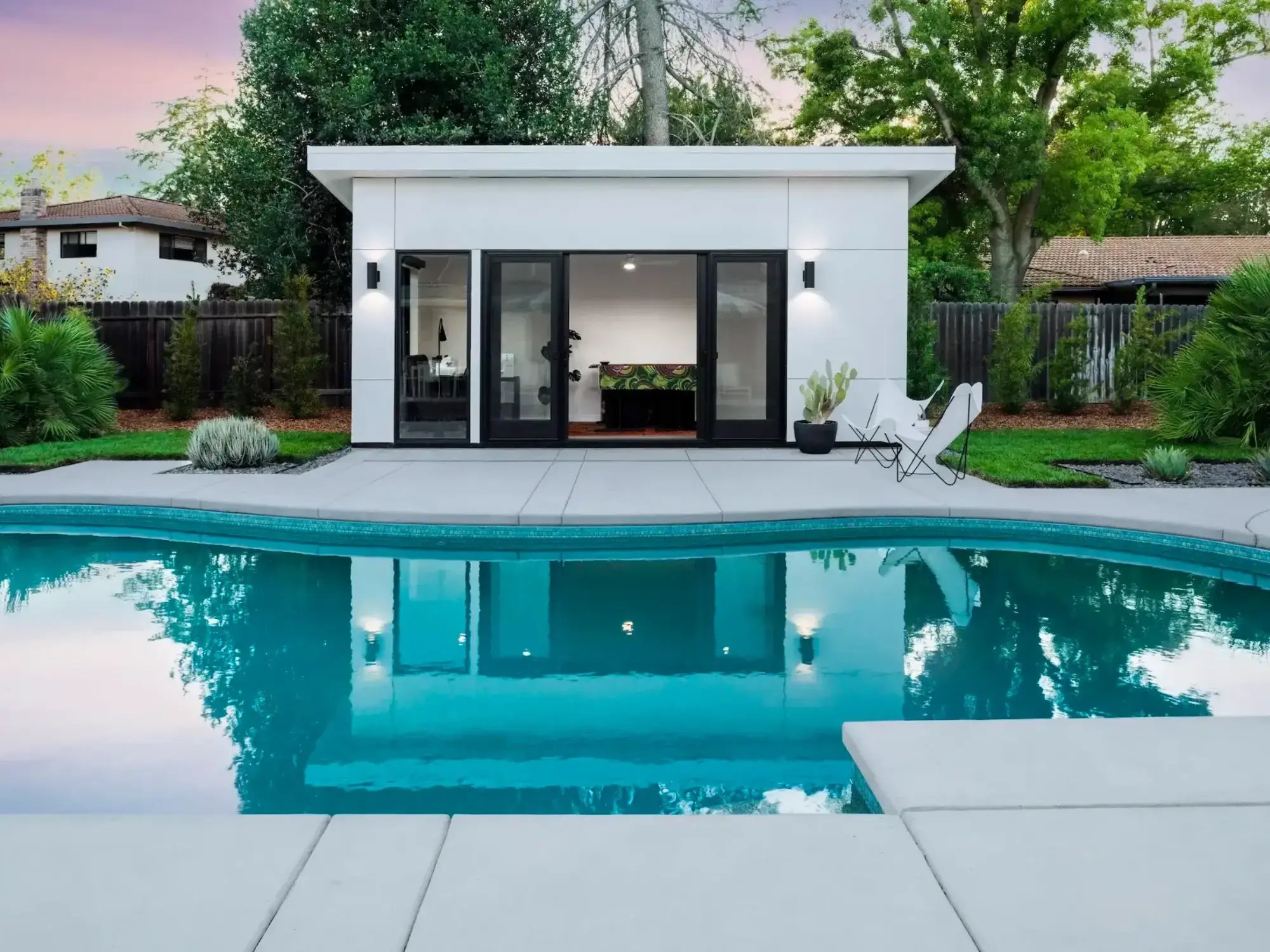 Palm Springs Style Pool And Cabana In West Davis