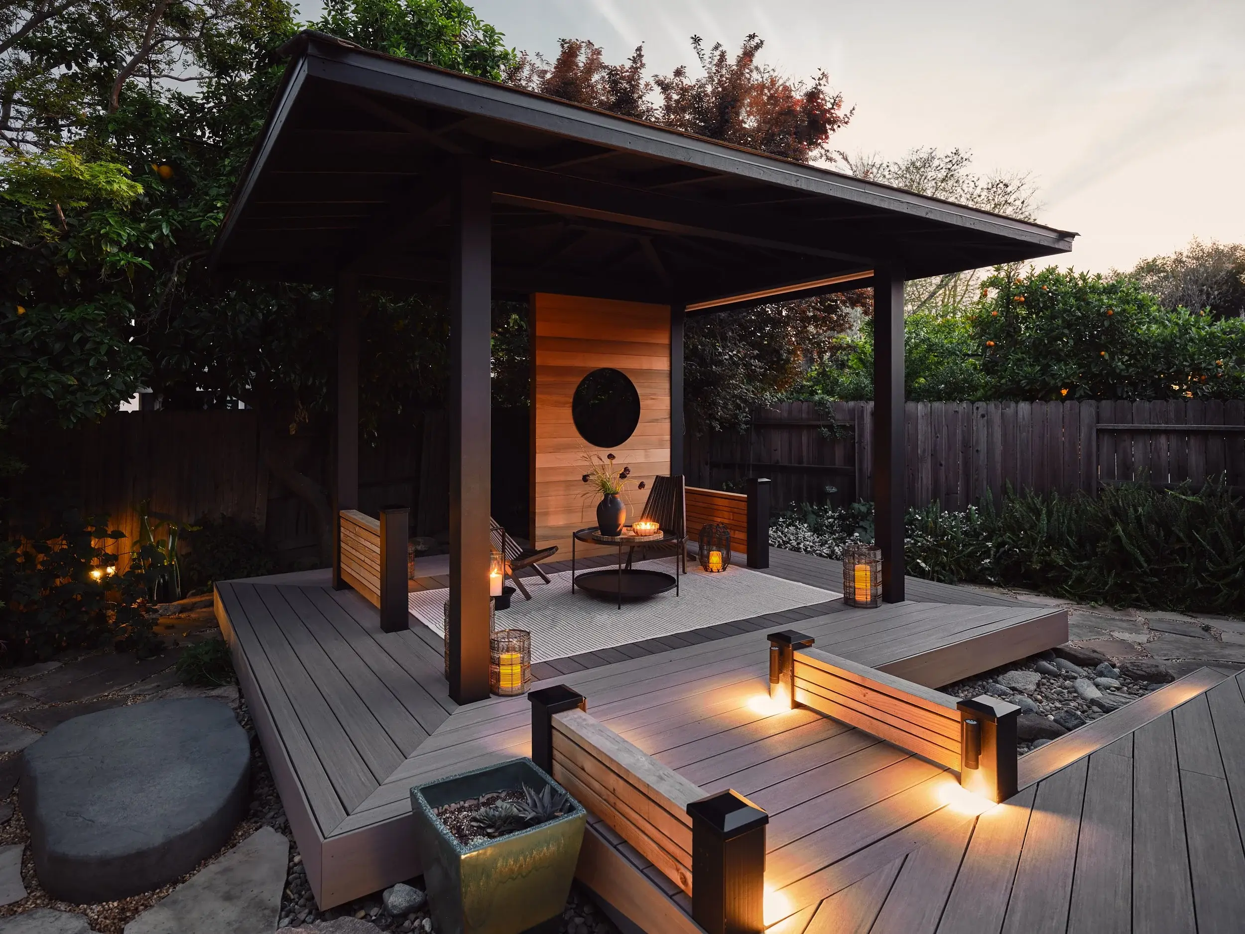 Candlelit+Moon+Window+Pavilion+at+Dusk