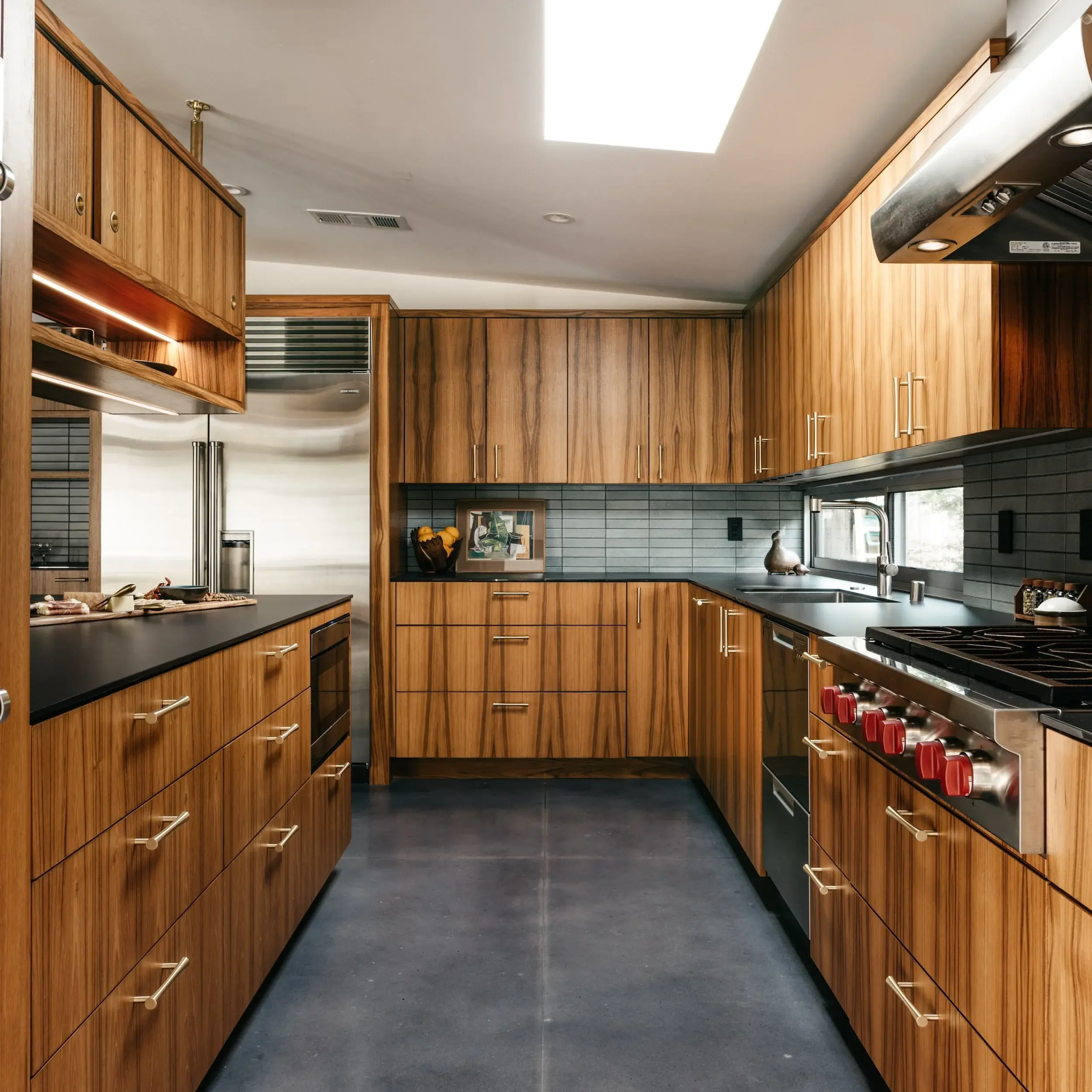 GALLEY+KITCHEN+STRENG+MCM+HEATH+TEAK
